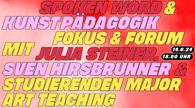 Spoken Word und Kunstpädagogik
