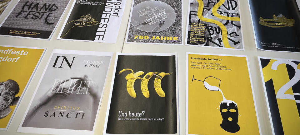 Projekt Plakatgestaltung «750 Jahre Handfeste Burgdorf»