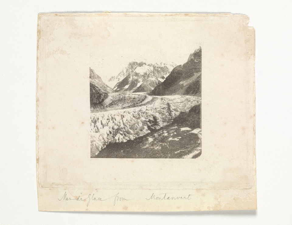 William Henry Fox Talbot, Mer de Glace from Montanvert, 1852, Photogravure, 6.9 x  6.7 cm, The Metropolitan Museum of Art, New York