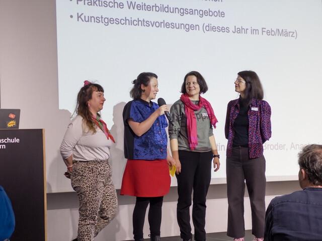 Der Vorstand des LBG Luzern, vlnr: Jolanda Epprecht, Eva Maria Martin, Barbara Broder, Anastasia Katsidis (Foto: Tobias Erhard)